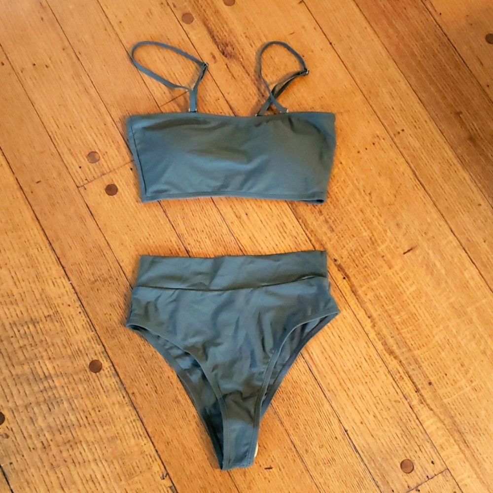 Army green bikini